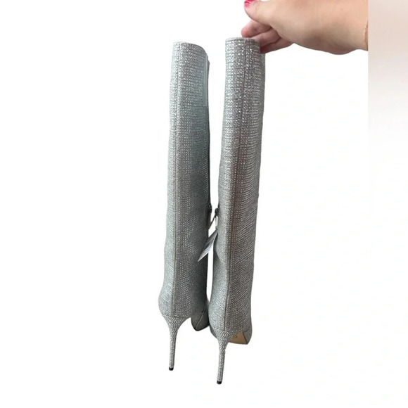 NIB Michael Kors Rue 100mm Crystal Embellished Boots - Picture 7 of 9